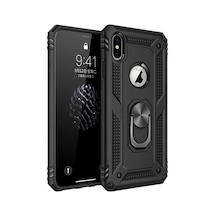 Apple Uyumlu iPhone XS Max 6.5 Kilif Yüzüklü Zirh Tank Vega 386841569