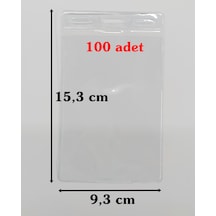 Yaka Kartı Poşeti 15.3X9.3 Cm 100 Adet