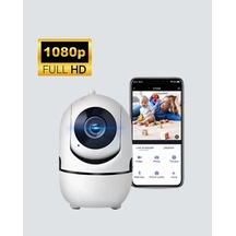 Mey İthalat Akıllı Kontrol Ve Hareket Takipli 1080p Kablosuz Güvenlik Kamerası Gece Görüşlü Ve İki Yönlü Sesli