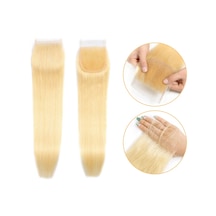 Peruk Tepesi Platin Renk Closure 14inch
