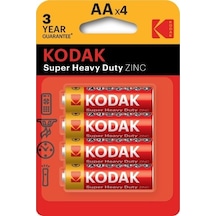 Kodak 4 Adet Shrink Çinko Karbon Kalem Pil-aa