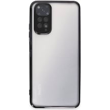 Xiaomi Redmi Note 11 Uyumlu Kılıf Lensli Silikon - Siyah