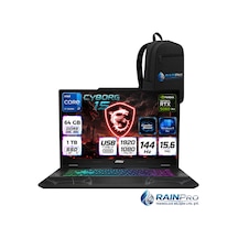 MSI Cyborg 15 B13WFKG-490XTRRNP22 Core i7-13620H 64 GB 1 TB SSD 8 GB RTX5060 15.6" FHD W11P Dizüstü Bilgisayar + Çanta