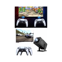 Retro Video Oyunu Konsolu Android Tv El Oyun Konsolu Wıfı Taşınabilir Projeksiyon Cihazı Mh-hs7234-7537 Siyah