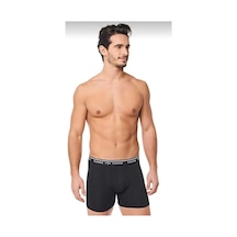 Yıldızı Erkek Likralı Boxer 060 - 6 Adet Siyah