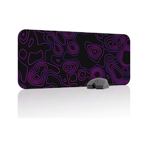 Topography Kaymaz Dikişli Kauçuk Oyuncu Mousepad V4 - 70x30 Xl Gaming Mouse Pad Fare Altlığı