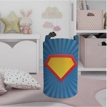 Mekta Home Bebek Ve Çocuk Odası Kahraman Logo Desenli Oyuncak Sepeti Renkli Çok Renkli