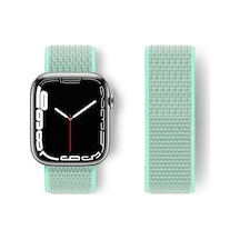 Watch 42mm Hasırlı Cırtcırtlı Kordon - Turkuaz
