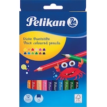 Pelikan Üçgen Kuru Boya 12 Li 724039 N11.128