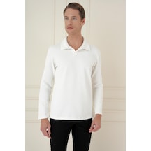 Efor Ts 890 Slim Fit Ekru Spor T-shirt Ekru