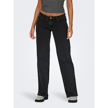 Only Onljuıcy Lw Wıde Leg Dnm Rea1099 Kadın Black Denim Pantolon - 15333082 Siyah