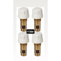Cnk Termostatik Radyatör Petek Vanası Ventili 41.3mm 4'lü Kompakt Tip Panel Radyatörler İçin