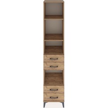 Hyperion Dolap 4 Raflı 4 Çekmeceli 44x44x221 Çam-çam Çam
