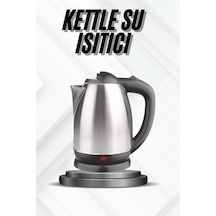 Kettle - 316 - Su Isıtıcı C F Priz Uyumlu 220 - 240 V Paslanmaz - Shophnrl - Çelik Kablolu