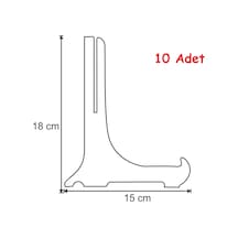 Çerçeve Teşhir Ayak Teşhir Standı 18 Cm No 4 10Adet
