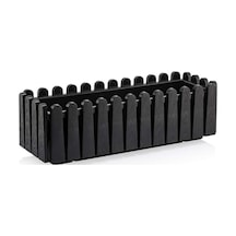 Ib02 İstanbul Balkon Saksı Drenaj Aparatlı 53,5cm, 9 Litre Siyah
