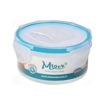 Moon Star Mlook Round 350 Ml Kilitli Silindir Saklama Kabı Ml-174 Çok Renkli