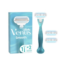 Gillette Venüs Smooth Kadın Tıraş Makinesi + Yedek Başlık 3'lü