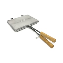 Özaslanlılar Ocak Üstü Sade Tost Makinesi Alüminyum Döküm Tost Makinası 23x17cm Metal