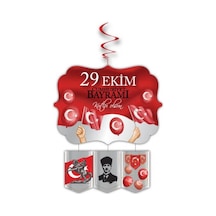 29 Ekim Cumhuriyet Bayramı Süslemesi Asmalı Tavan Süsü