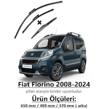 Rbw Fiat Fiorino 2008-2024 Ön Ve Arka Muz Silecek Seti