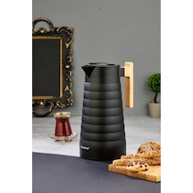 Cooker Colorstay Bamboopour 2 Litre Paslanmaz Çelik Bambu Saplı Termos Ckr2096 Siyah
