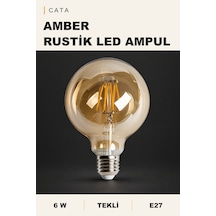 Cata Ct-4286 6w E27 Amber Rustik Led Ampul