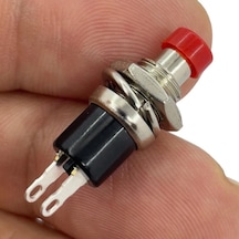 Ic-177 Kırmızı Diyafon Mini Buton 7mm Pbs-105