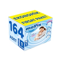 Molfix Bebek Bezi Beden:1 2-5 kg Yeni Doğan 164 Adet
