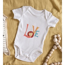 Bk Gift Bk Kids Love Tasarımlı Bebek Body Zıbın - Model 1 9-12 Ay Sarı
