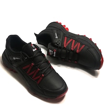 Wanderfull Erkek Siyah Kırmızı Günlük Rahat Spor Ayakkabı