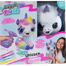 Airbrush Plush Boyanıp Yıkanabilen Peluş Unicorn Beyaz