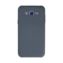 Samsung Uyumlu Galaxy J7 Uyumlu Kılıf Nano İçi Kadife Silikon - Gri