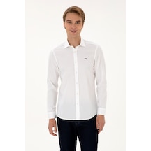 U.s. Polo Assn. Erkek Beyaz Gömlek Basic 50307673-vr013 Beyaz