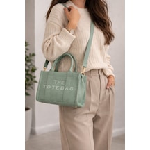 Alyora Mint Yeşili Mini Tote Çanta Şık & Günlük Omuz Çantası Yeşil