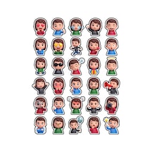 30 Adet 3d Sevimli Chibi Karakter Sticker Seti - Laptop Telefon Ajanda İçin Çok Renkli