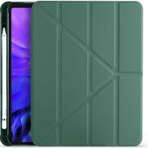 Apple  Uyumlu iPad Air 10.9 2020 Kılıf Premium Standlı Katlanabilir Kalemlikli Trifolding