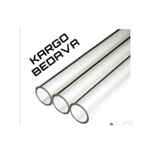 Pleksi Şeffaf Boru 80X70 Mm (Akrelik ) Akrelik Şeffaf Boru