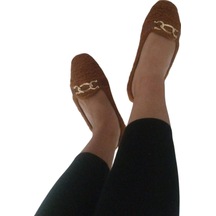 Kadın Ev Ayakkabısı Taba Kahve Kahverengi