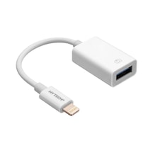 Hytech Hy-xo48 Beyaz Usb F To Lightning 10cm Kablolu Otg Çevirici