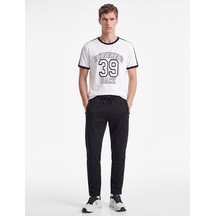 Koton Pamuklu Straight Fit Fermuarlı Cepli Spor Eşofman Altı Lacivert 7wam40043nk