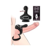 Erofoni Usb Şarjlı Anal Vajinal Klitoral Uyarıcı Teknolojik 10 Adet Titreşimli Medikal Silikon Penis Halkası