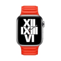 Apple Uyumlu  Watch 38mm Krd-34 Deri Kordon-siyah