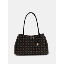 Guess Carrie Logo Kadın Omuz Çantası Hwgp9898220 Kahve