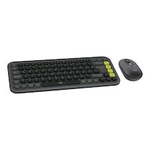 Logitech Pop Icon Kablosuz Bluetooth Sessiz Türkçe Q Klavye Ve Mouse Seti,