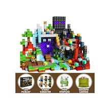 Minecraft Manyetik Orman Temalı Blok Oyuncak - 300 Parça