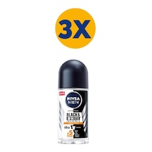Nivea Men Black & White Invisible Güçlü Etki Erkek Roll-On Deodorant 3 x 50 ML