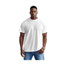 Sngl Tekstil Erkek 30/1 Penye %100 Pamuk Oversize Tişört S-m L-xl-xxl Ekru
