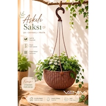 Rattan Makrome Saksı 2 Litre 1 Adet