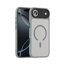 Apple iPhone  Uyumlu  17 Air Megane Magsafe Kapak - Titan Gri